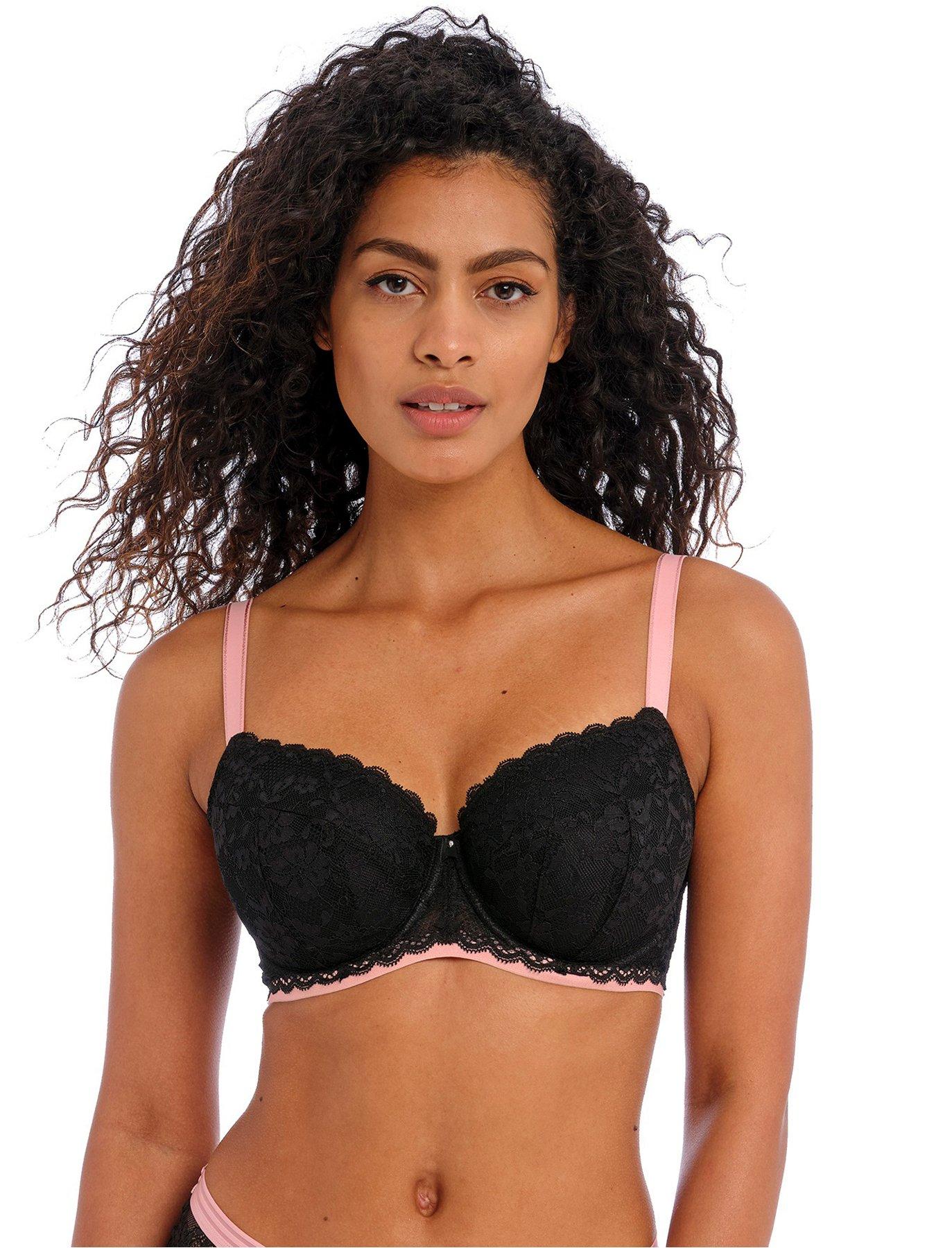 Buy DD+ Floral & Nude Full Cup Underwired Bra 2 Pack 36DD
