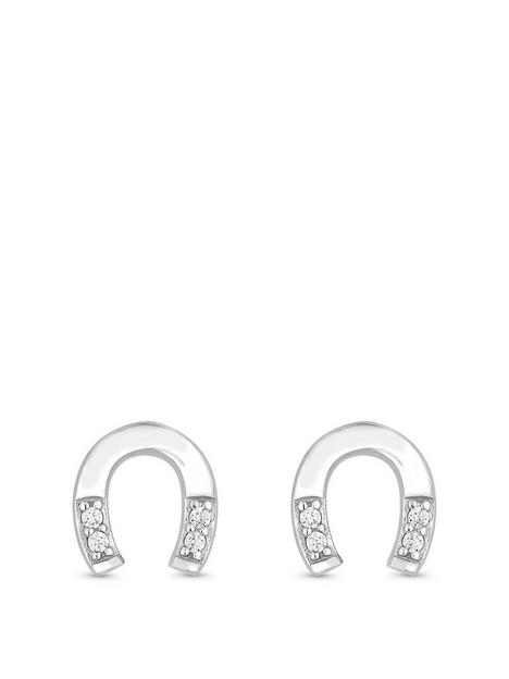 simply-silver-sterling-silver-925-cubic-zirconia-horse-shoe-stud-earrings
