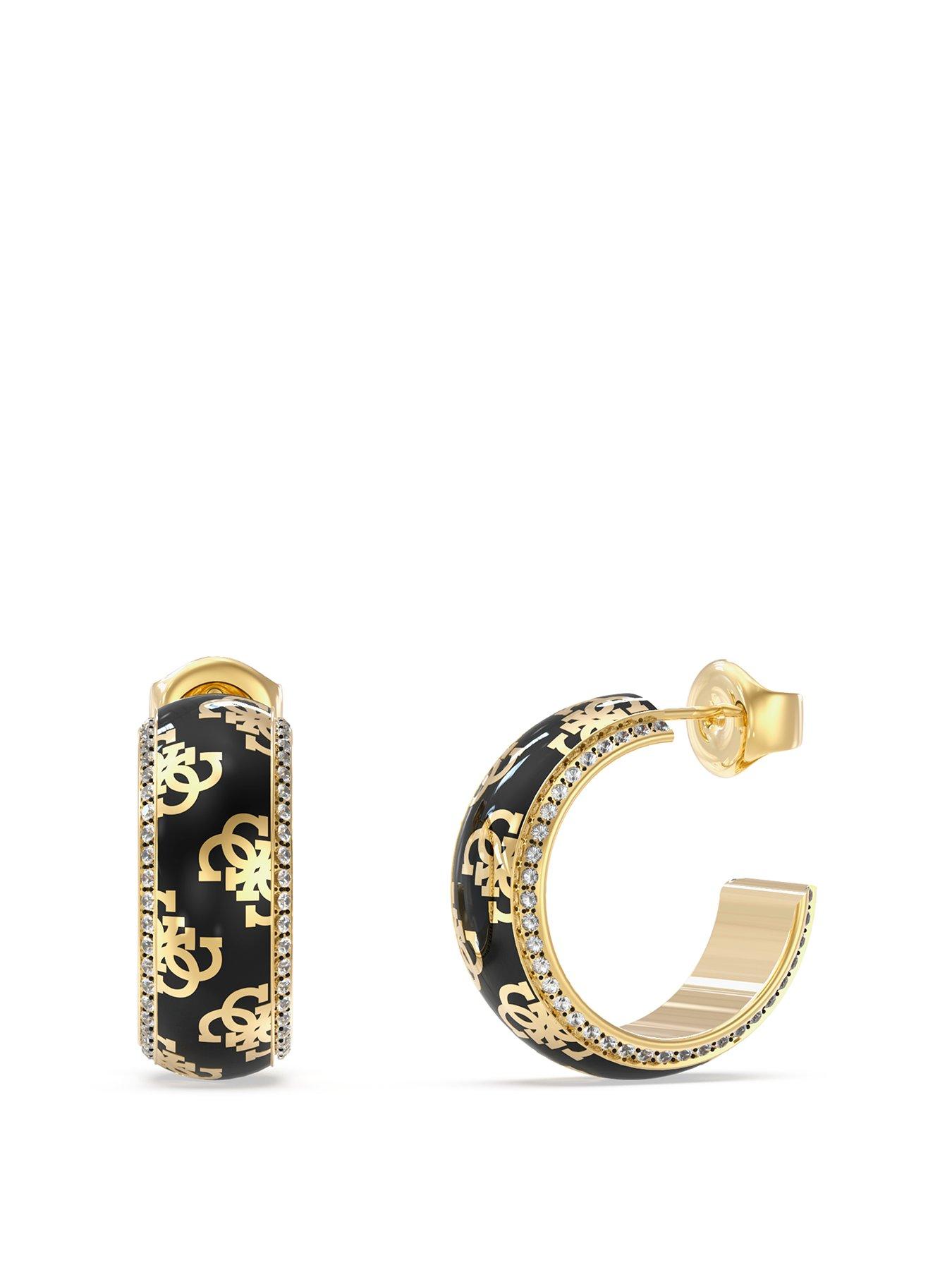 guess-4g-loop-patterned-hoops-yellow-gold