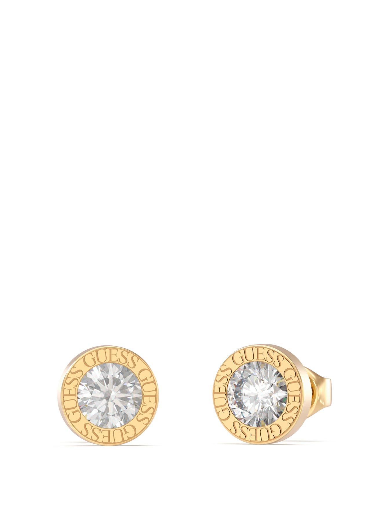 guess-color-my-day-10mm-clear-stud-earrings-yellow-gold