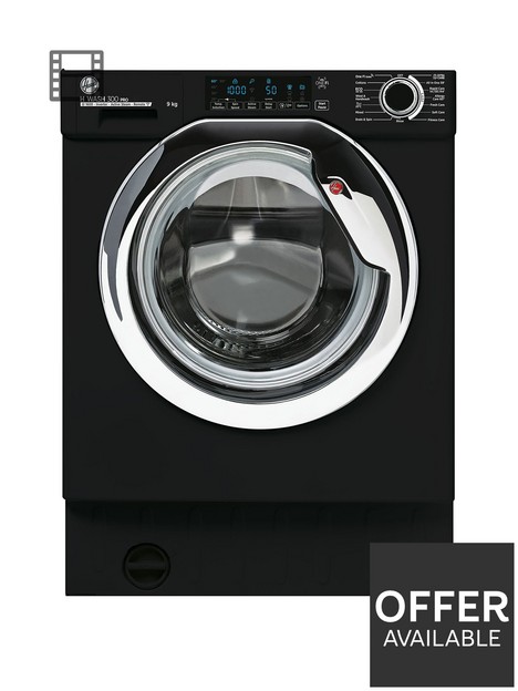 hoover-h-wash-hbwos-69tamcbe-80-9kg-load-1600-spinnbspintegrated-washing-machine--nbspblack-with-chrome-door-with-wifi-connectivity