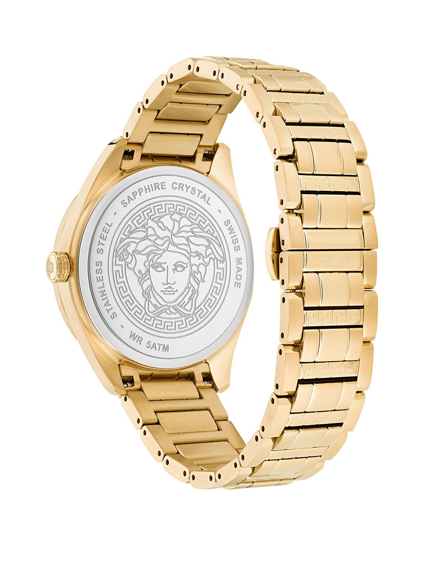 VERSACE V-Vertical Mens Watch Stainless Steel | littlewoods.com