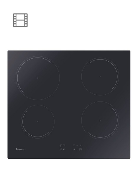 candy-ci642ctte1-60cm-induction-hob-4-zones-with-touch-control--nbspblack-glass