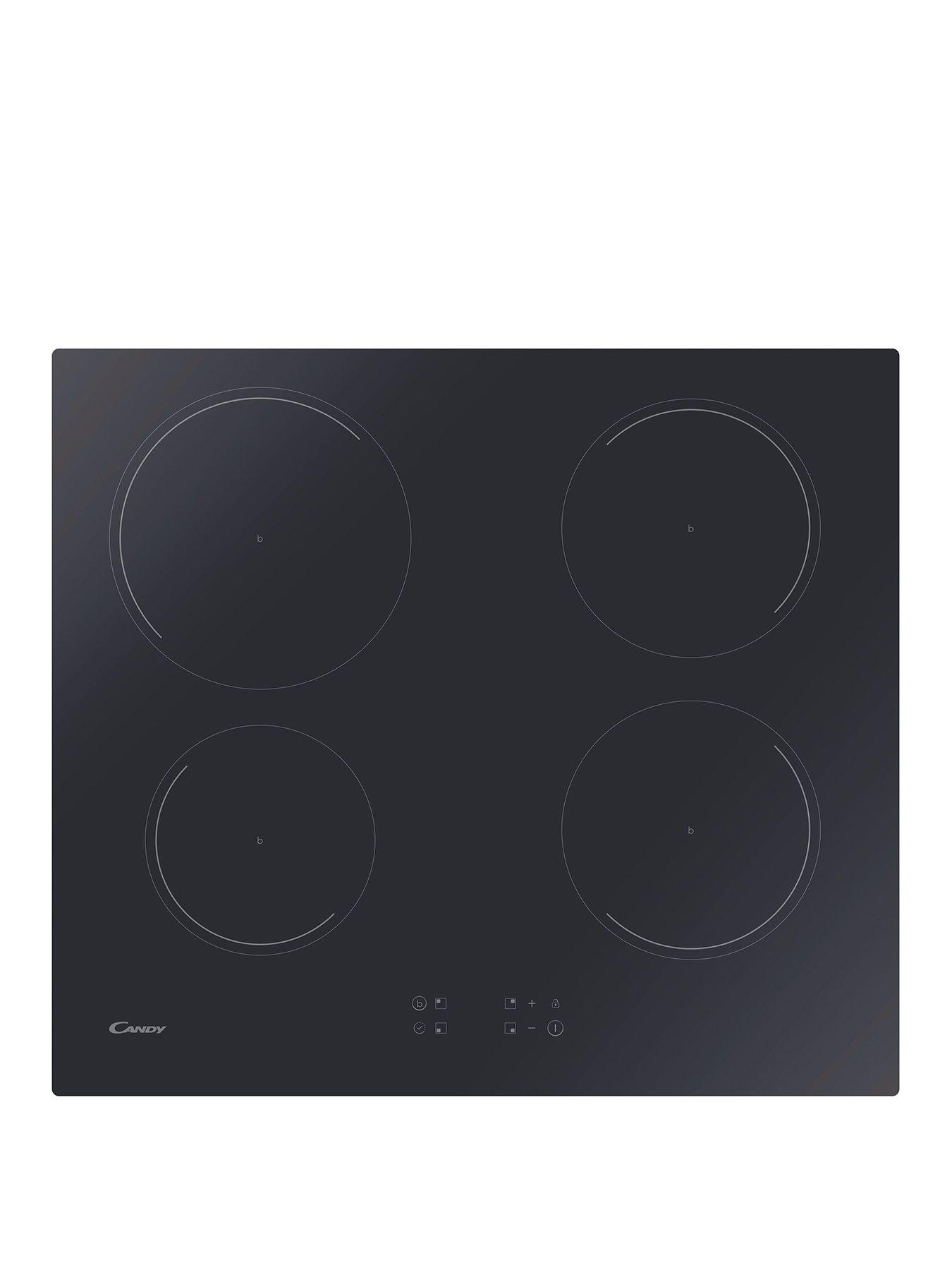Candy CI642CTT/E1 60cm Induction Hob, 4 Zones with Touch Control - Black Glass