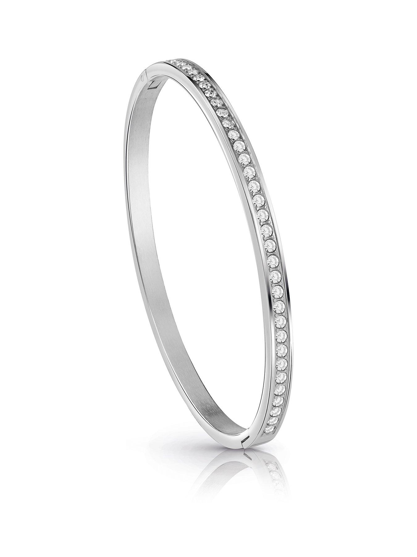 guess-colour-my-day-rhodium-plated-crystal-bangle-silver