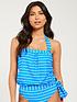  image of everyday-mix-and-match-blouson-tankini-top-blue