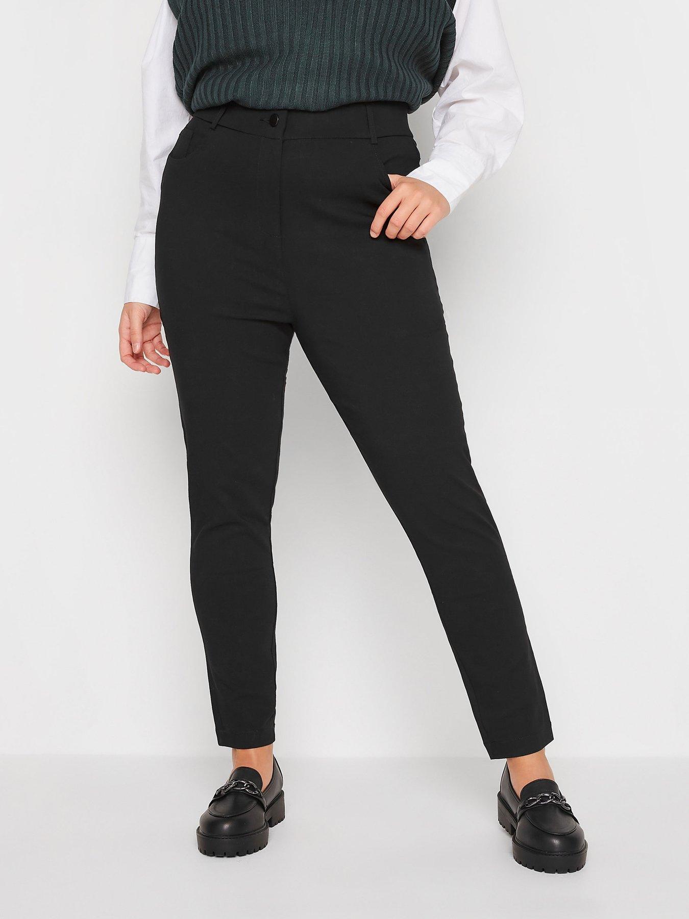 V by Very Ponte Bootcut Trousers - Black