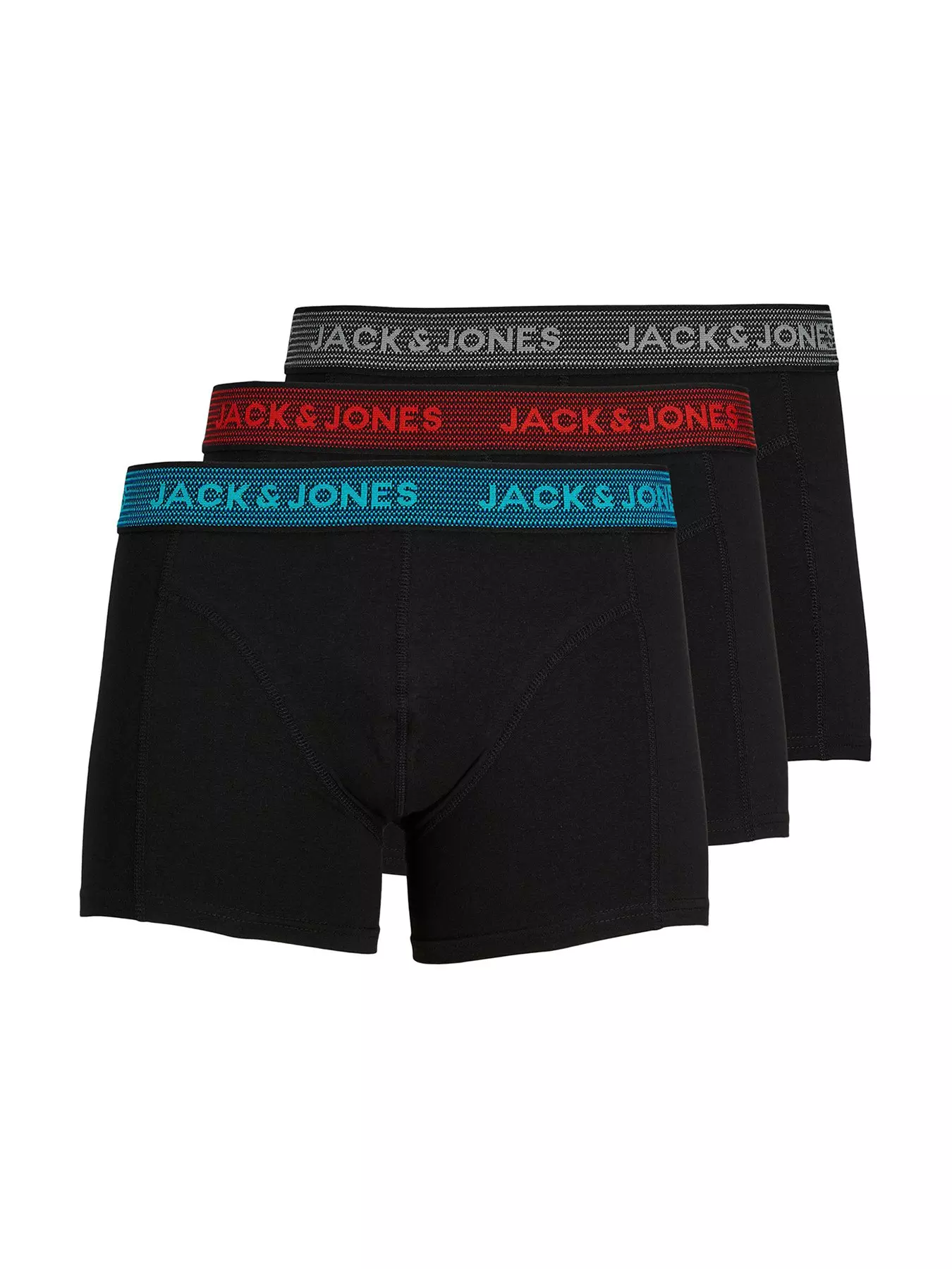 Walking Jack - Men's Underwear - Core Trunks White with blue