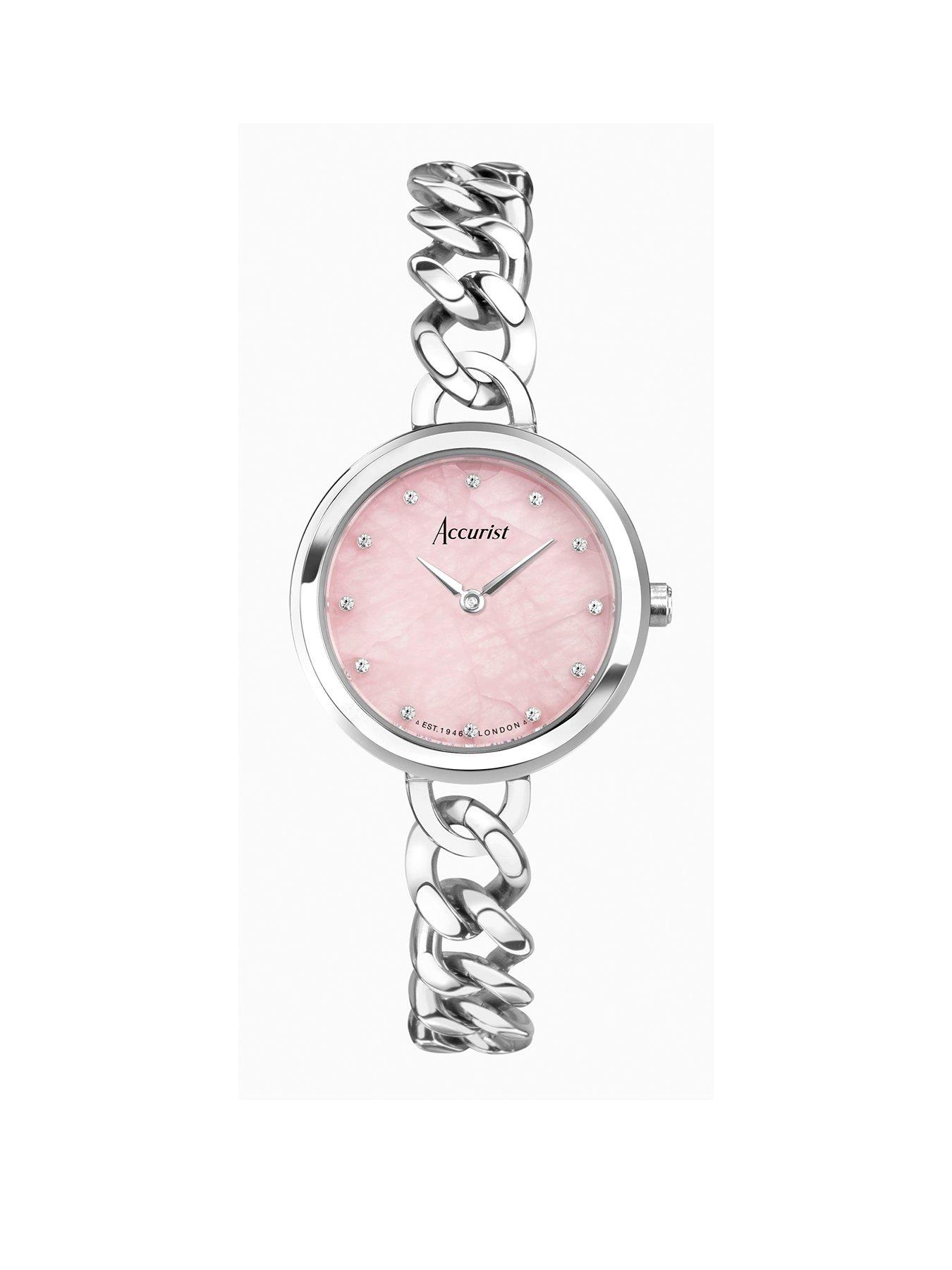 Silver bangle hot sale watch ladies