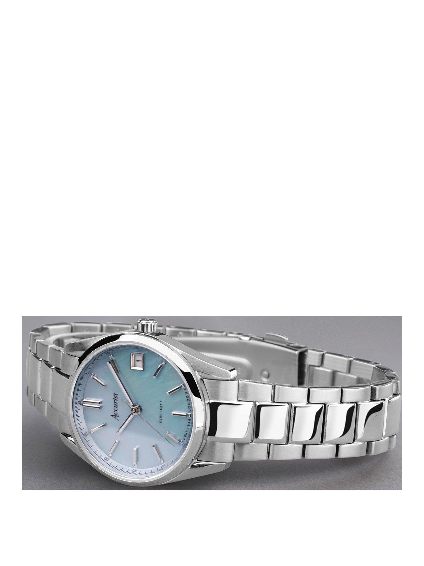  image of accurist-everyday-womens-silver-stainless-steel-bracelet-analogue-watch