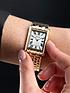  image of accurist-rectangle-womens-gold-stainless-steel-bracelet-analogue-watch