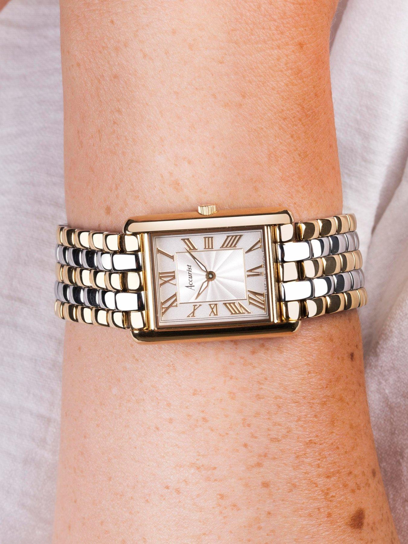 Rectangle bracelet watch sale