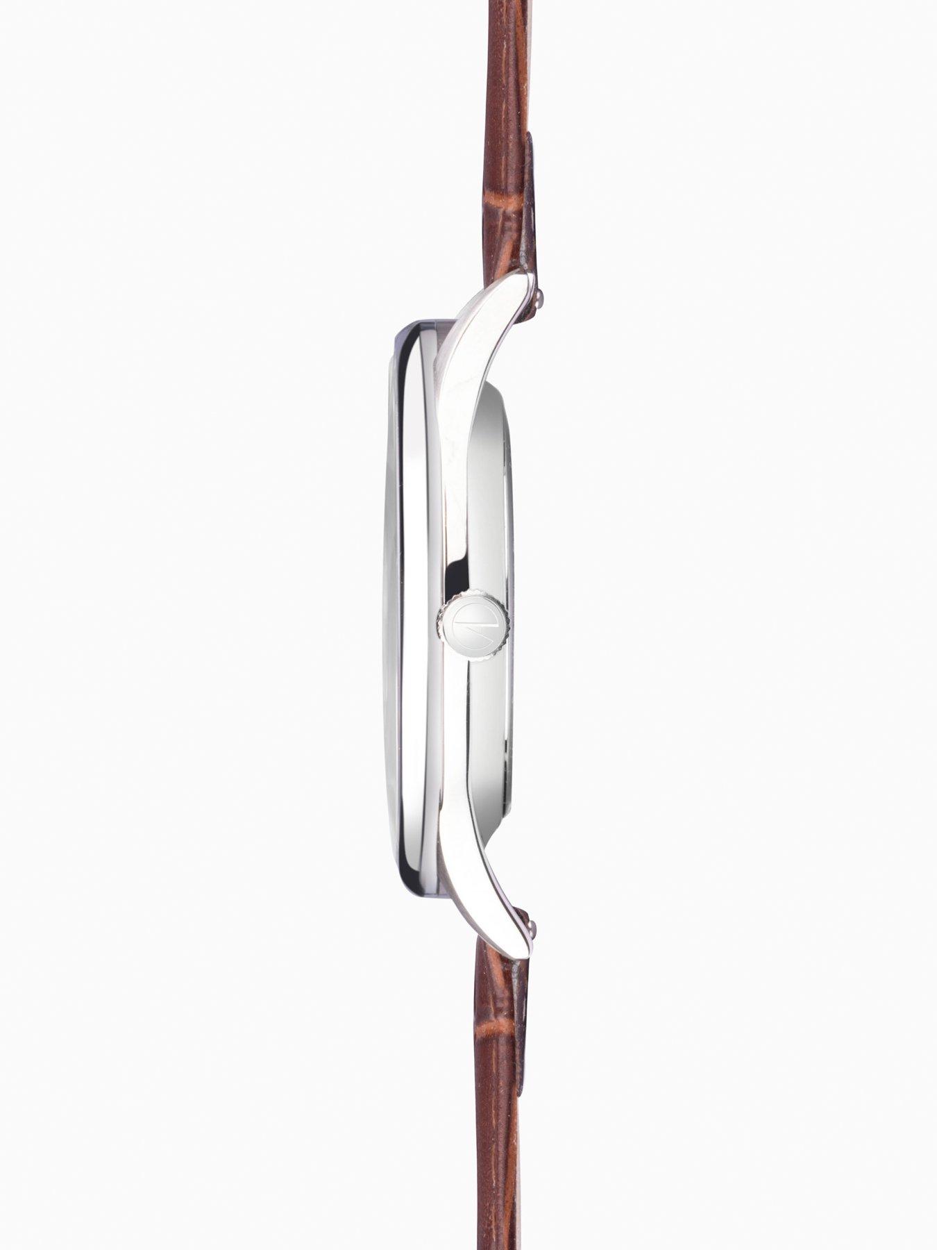 Image 6 of 8 of Accurist Classic Mens Brown Leather Strap Analogue Watch