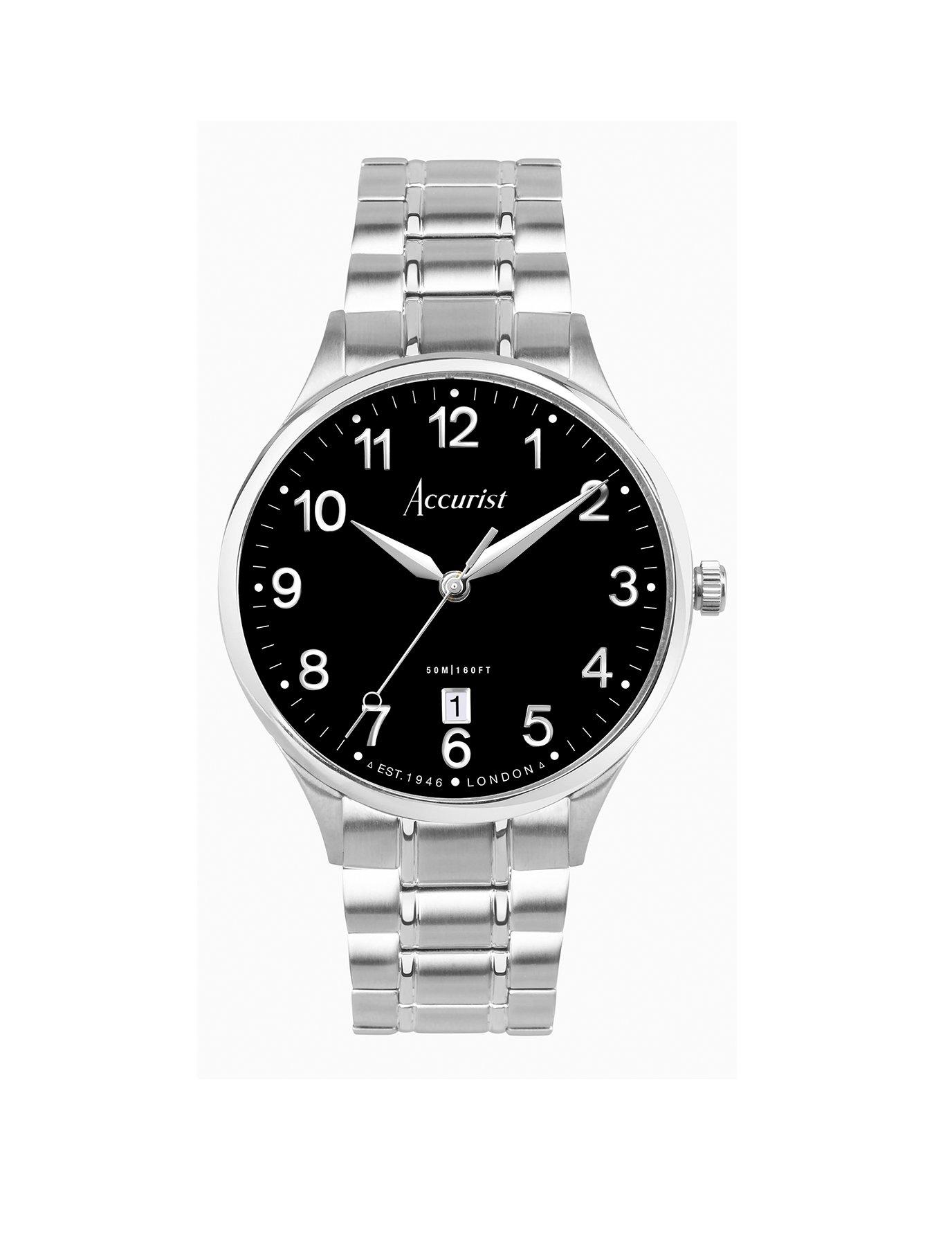 Accurist stainless steel cheap watch