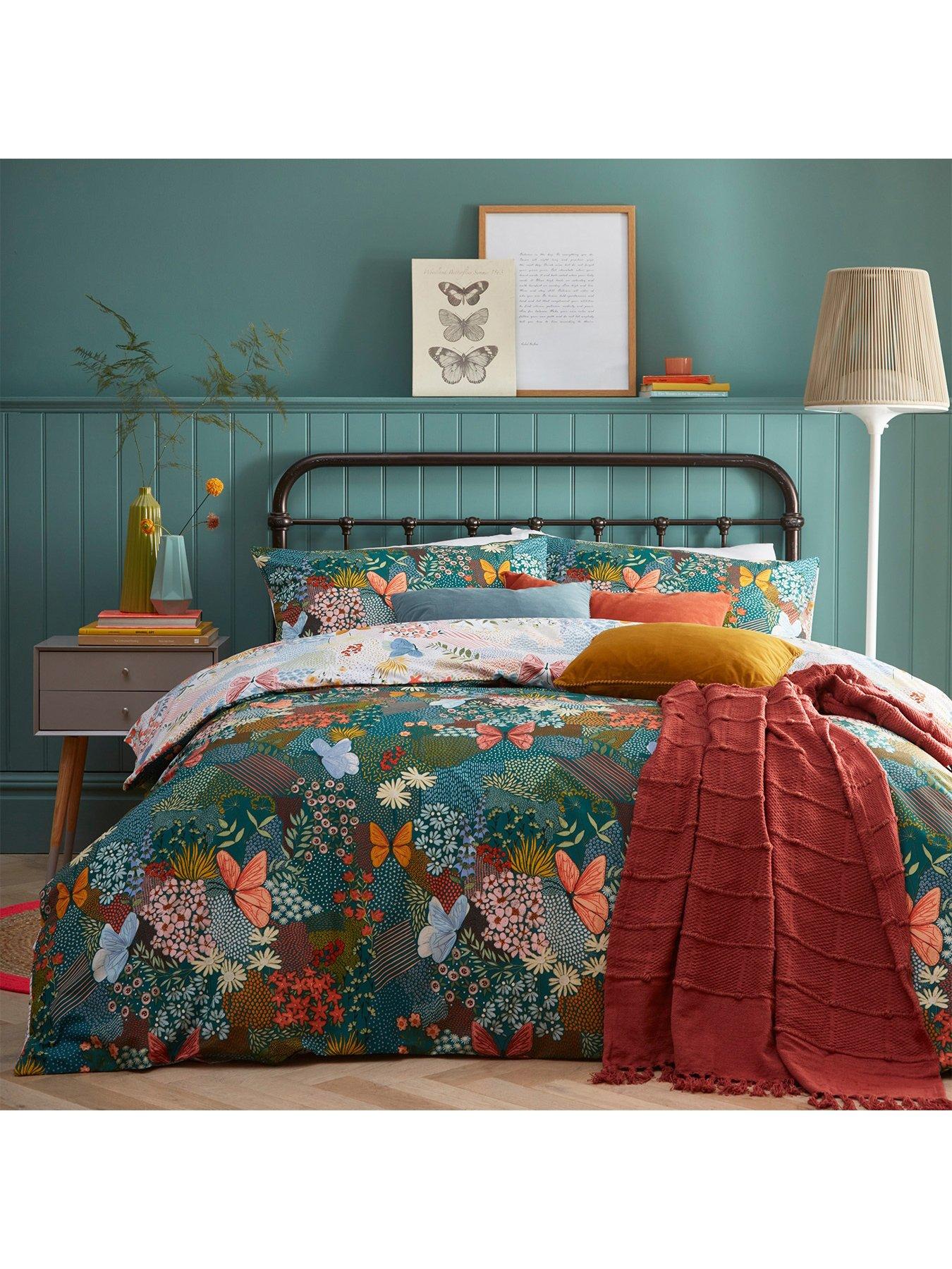 undefined Forage Teal Blue Duvet Cover Set