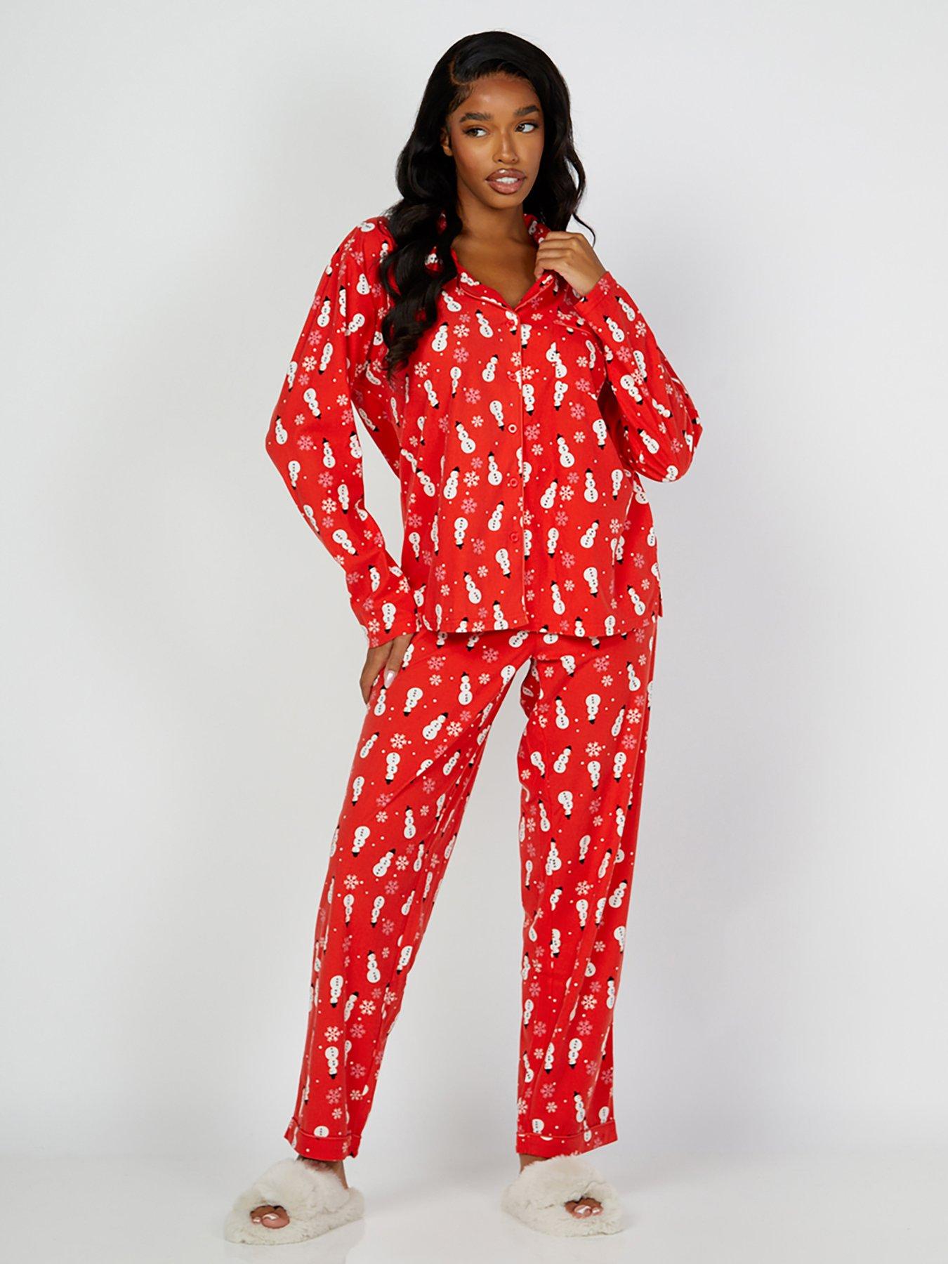 Boux Avenue Boux Avenue Christmas Snowman PJ in a Bag - Red ...