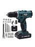  image of mylek-21v-cordless-drill-with-29-piece-accessory-set-and-carry-case