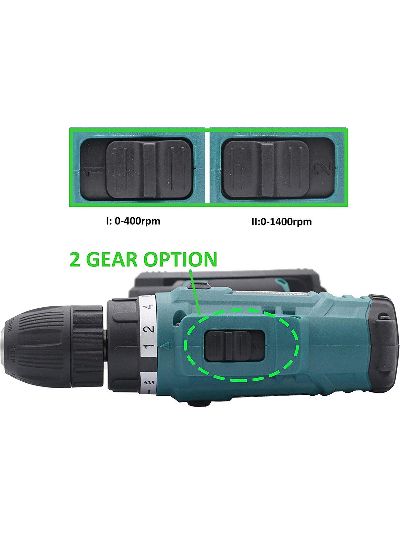 Image 6 of 7 of Mylek 21V Cordless Drill With 29-Piece Accessory Set and Carry Case