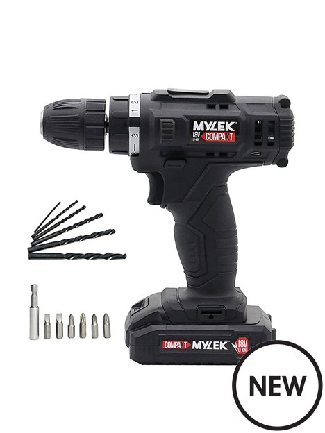 mylek-myw09-18v-cordless-drill-electric-screwdriver-set