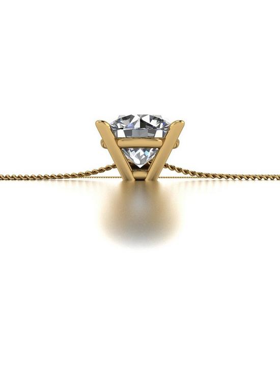 back image of moissanite-9ct-yellow-gold-1ct-moissanite-solitaire-pendant-necklace