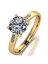  image of moissanite-9ctnbspgold-135ct-moissanite-solitaire-ring
