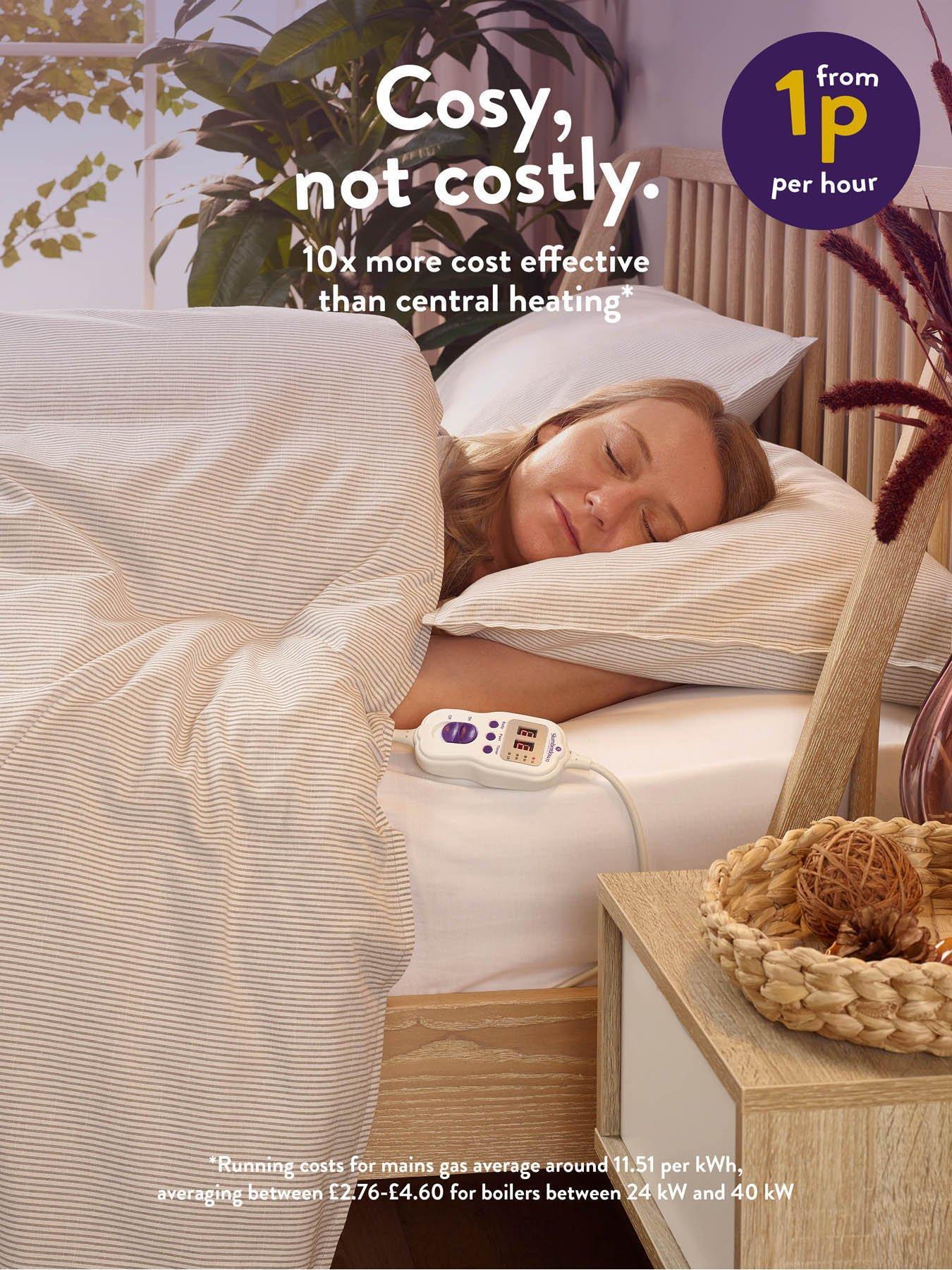  image of slumberdown-wonderfully-warm-electric-blanket-white