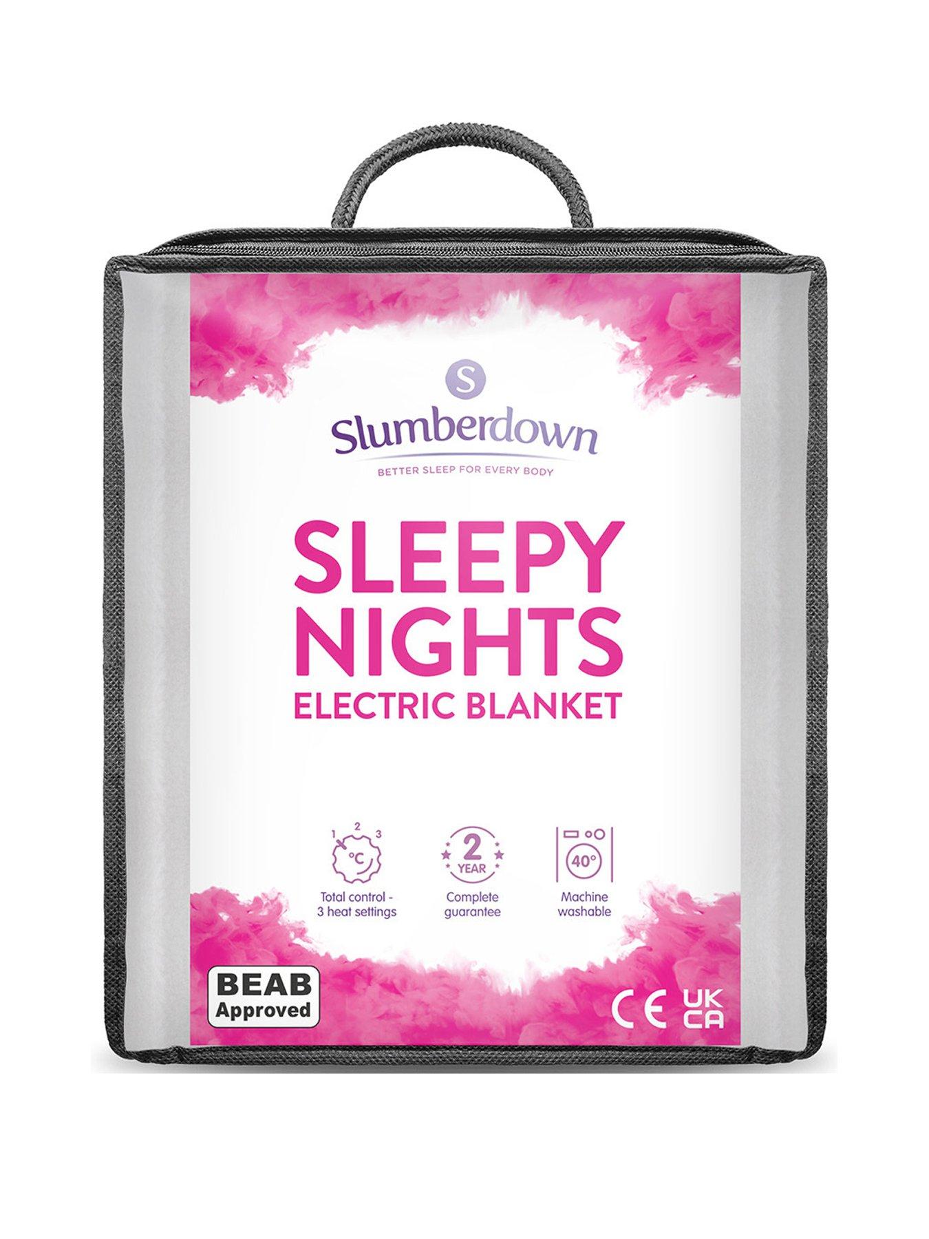 Slumberdown Sleepy Nights Electric Blanket - White