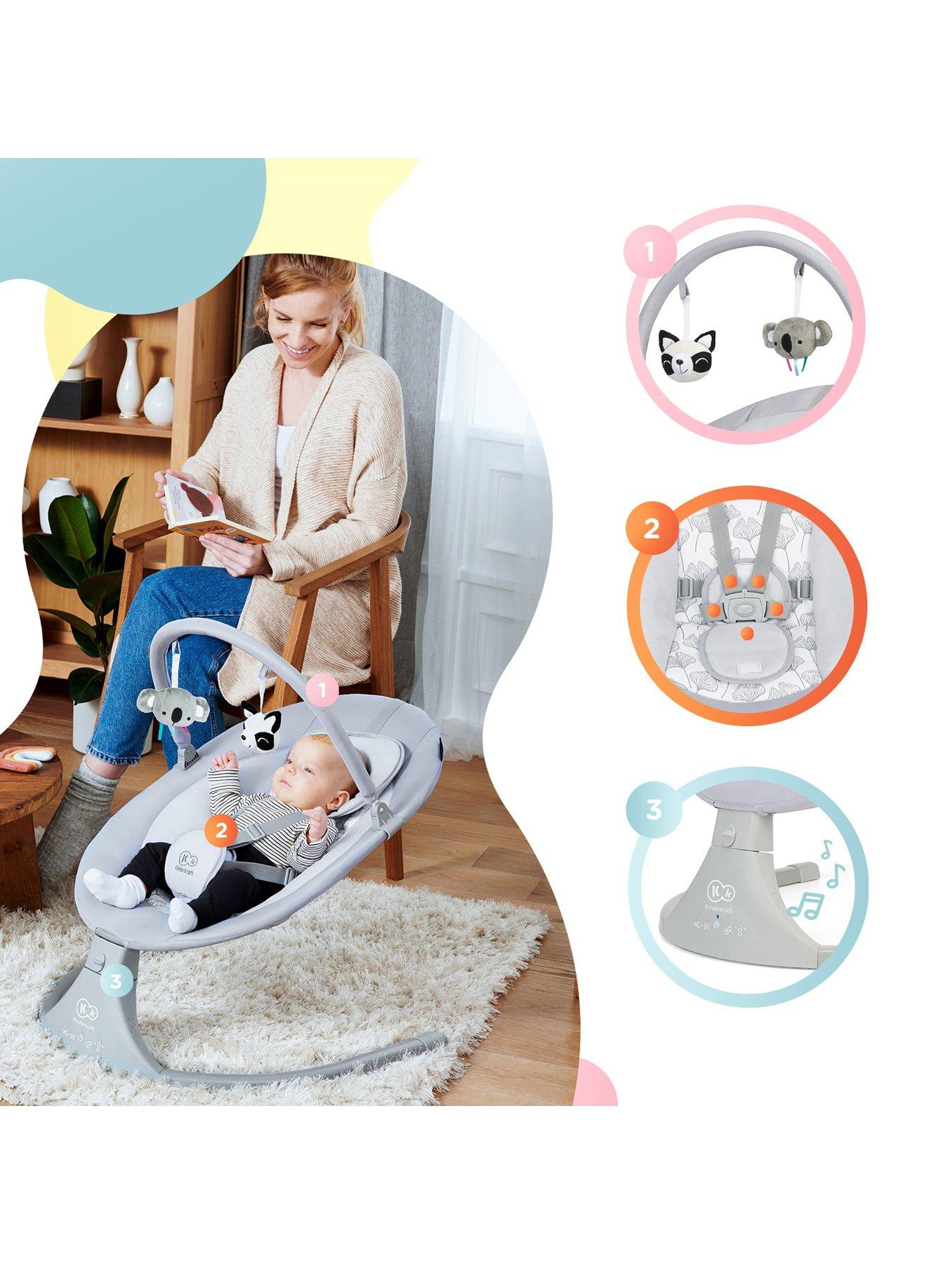 Image 6 of 7 of Kinderkraft Luli Cradle Bouncer- Grey