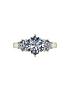  image of moissanite-18ct-gold-200ct-total-trilogy-ring