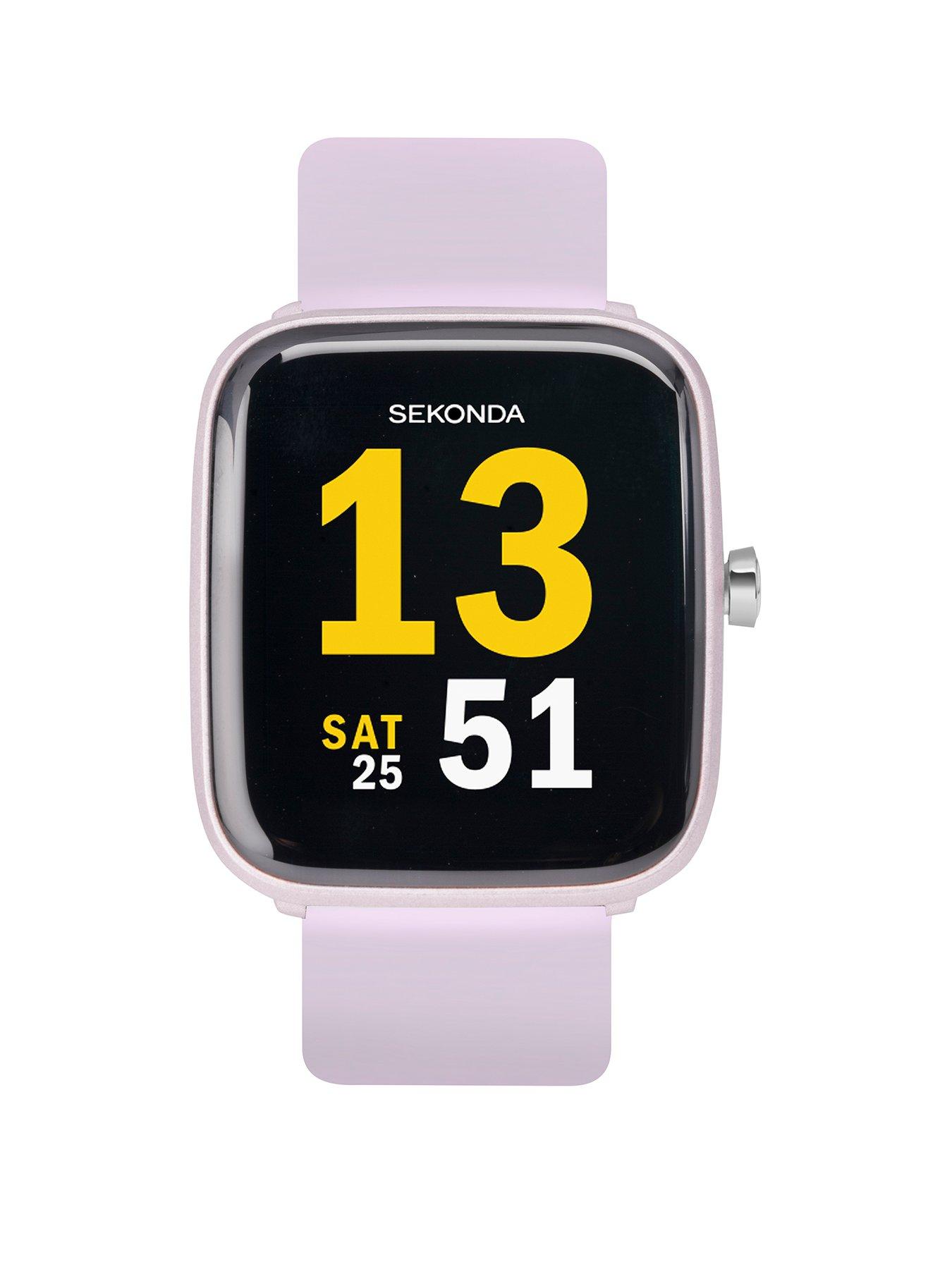 undefined Ladies Motion Silicone Strap Smartwatch - Lilac