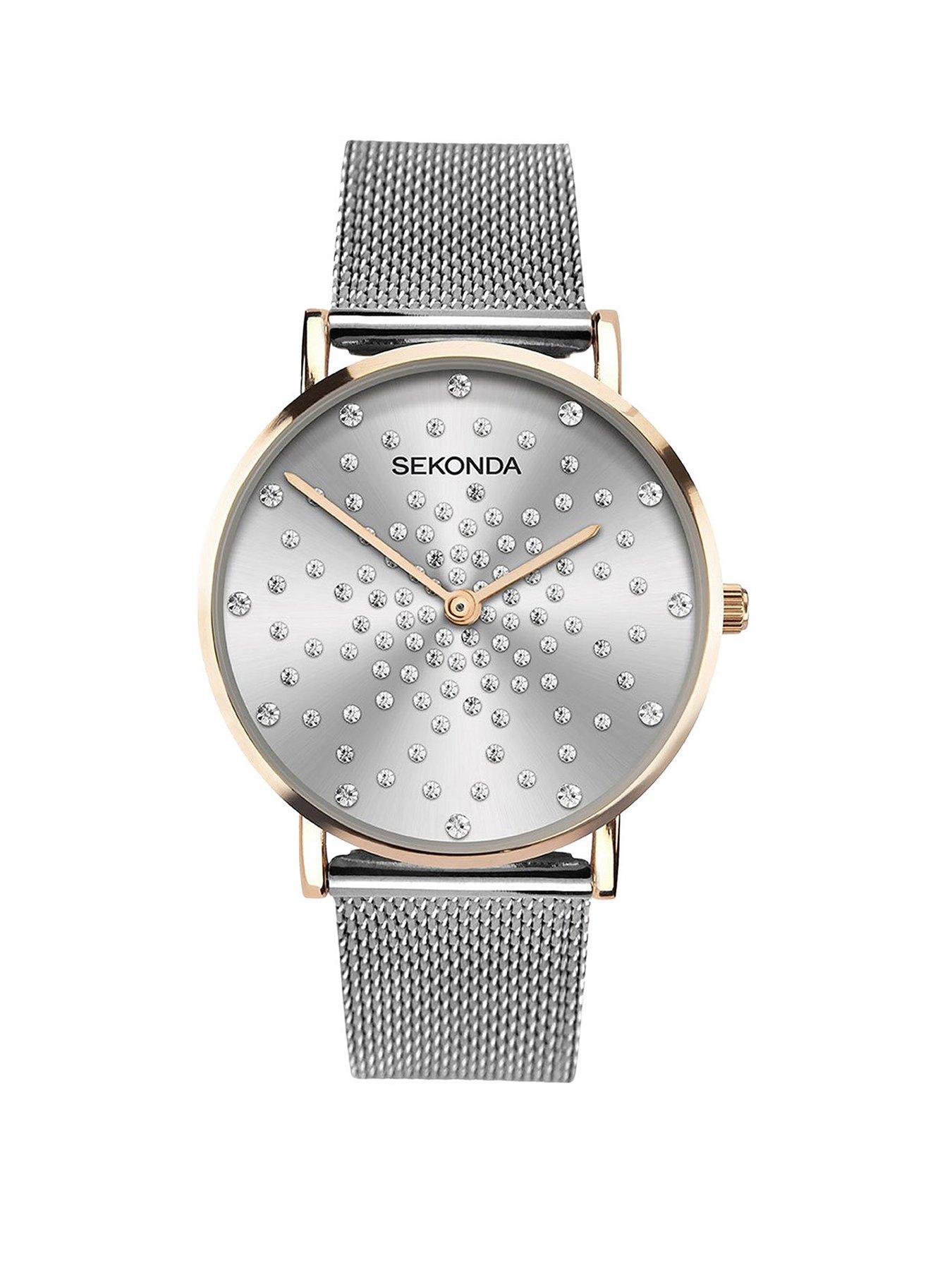 Sekonda Ladies Esme Silver Stainless Steel Bracelet with Silver Dial Watch