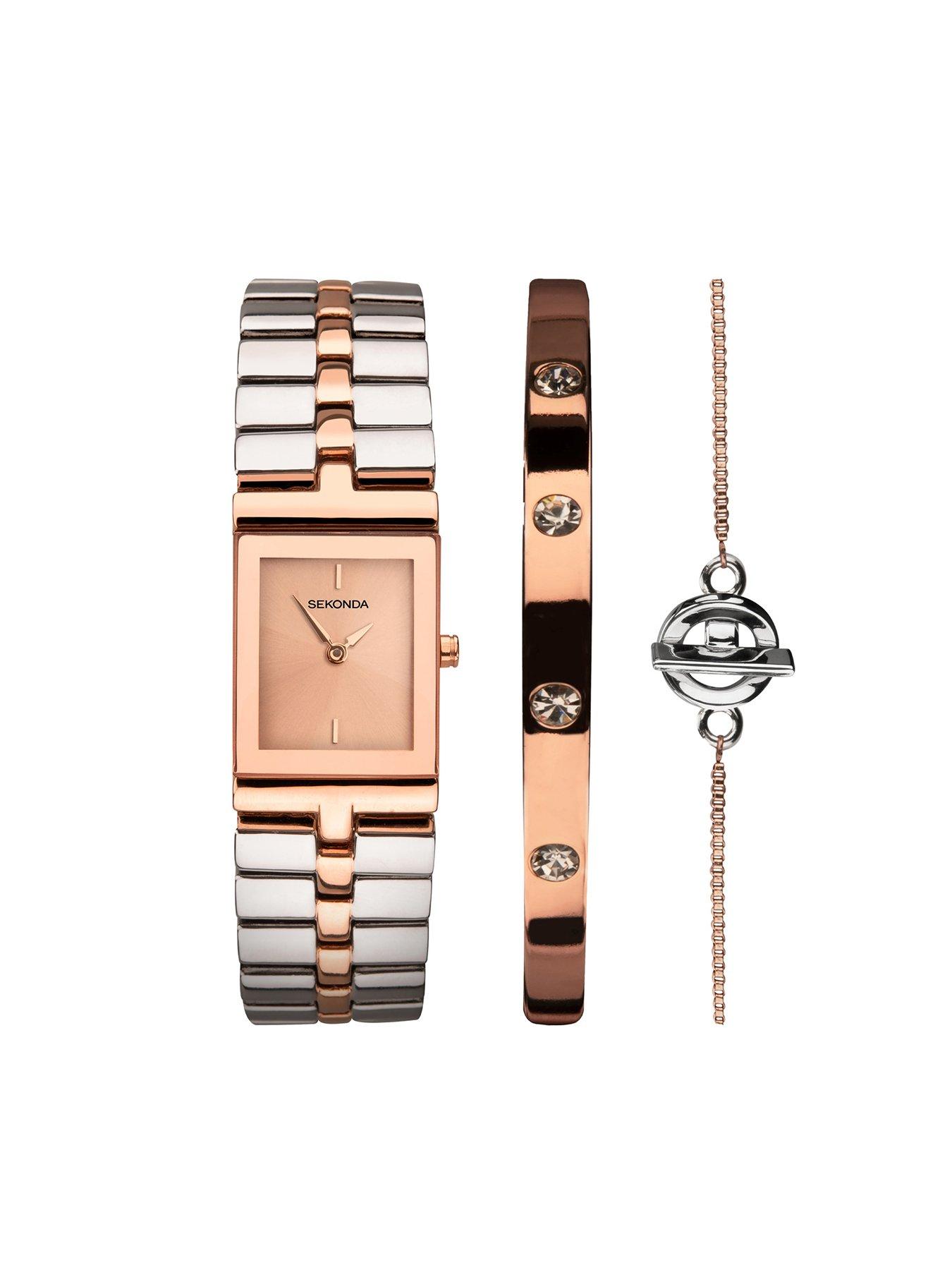 Sekonda rose outlet gold gift set