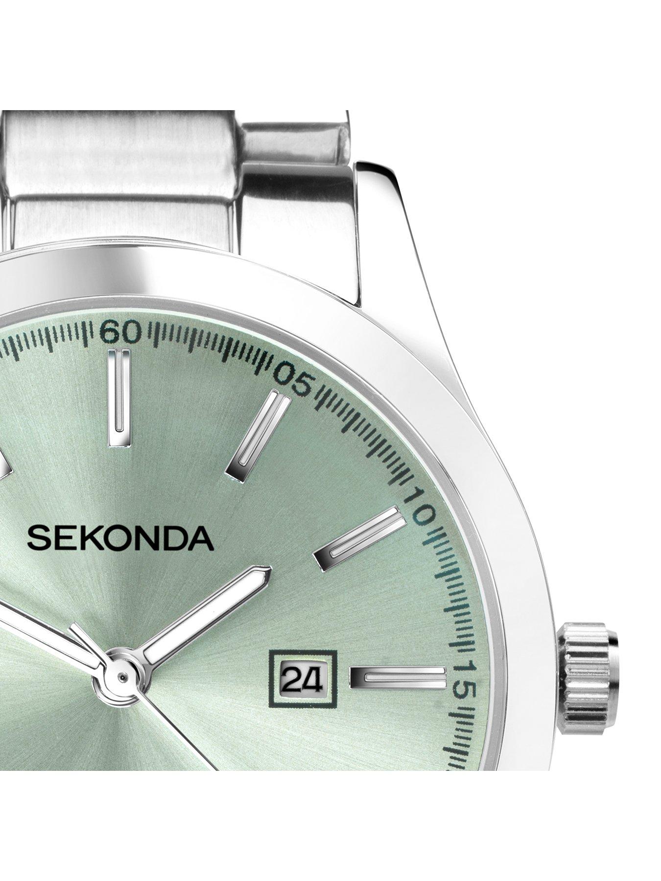 Image 2 of 7 of Sekonda Ladies Taylor Silver Stainless Steel Bracelet with Light Green Dial Watch