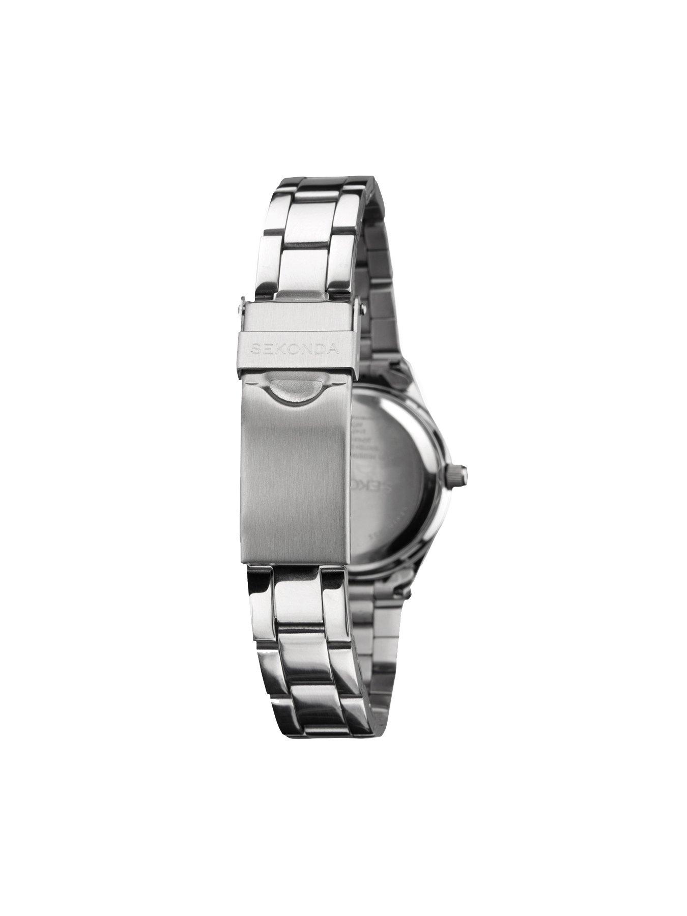Image 6 of 7 of Sekonda Ladies Victoria Silver Stainless Steel Bracelet with Blue Dial Watch