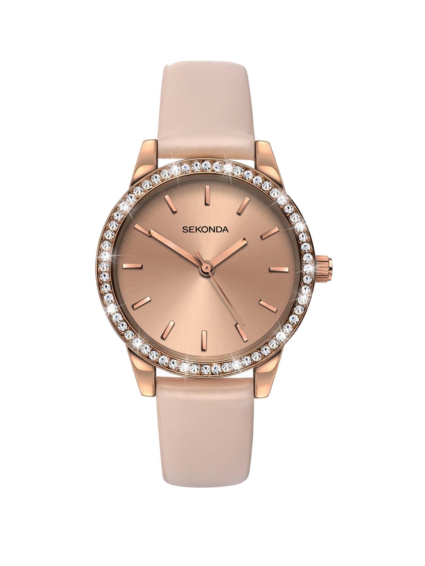 sekonda-ladies-amelia-beige-polyurethane-strap-with-rose-gold-dial-watch