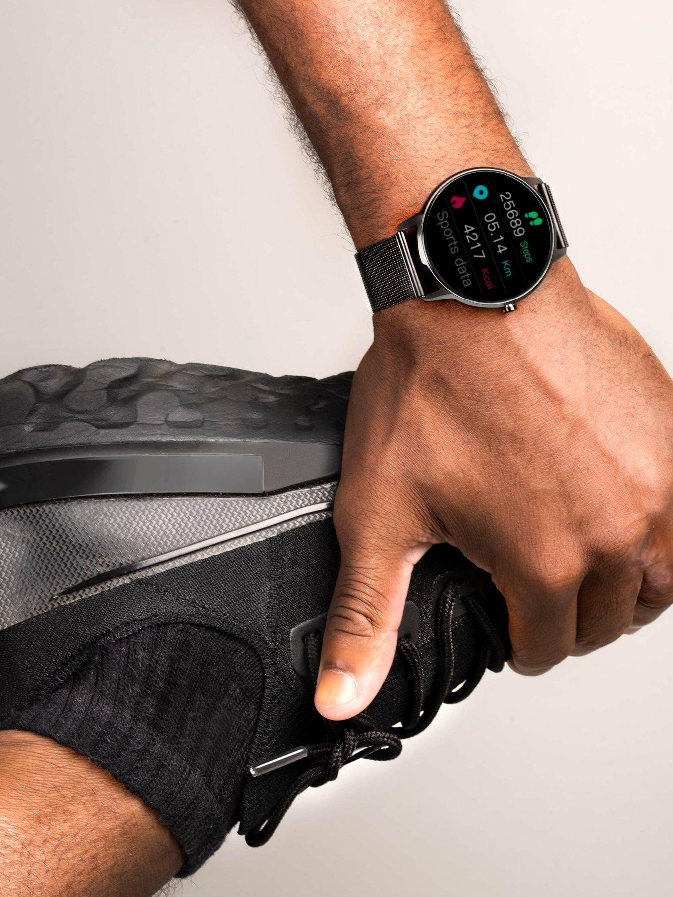  image of sekonda-flex-mens-smartwatch-black-stainless-steel