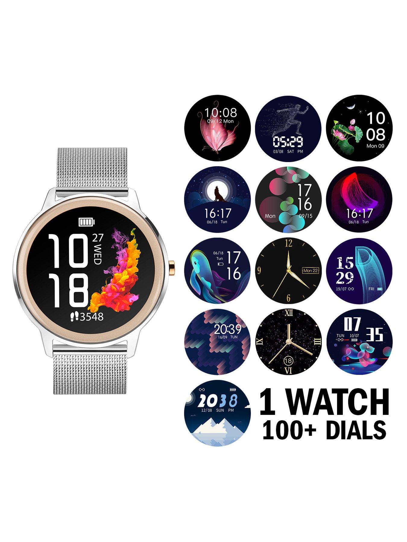  image of sekonda-flex-mens-smartwatch-black-stainless-steel