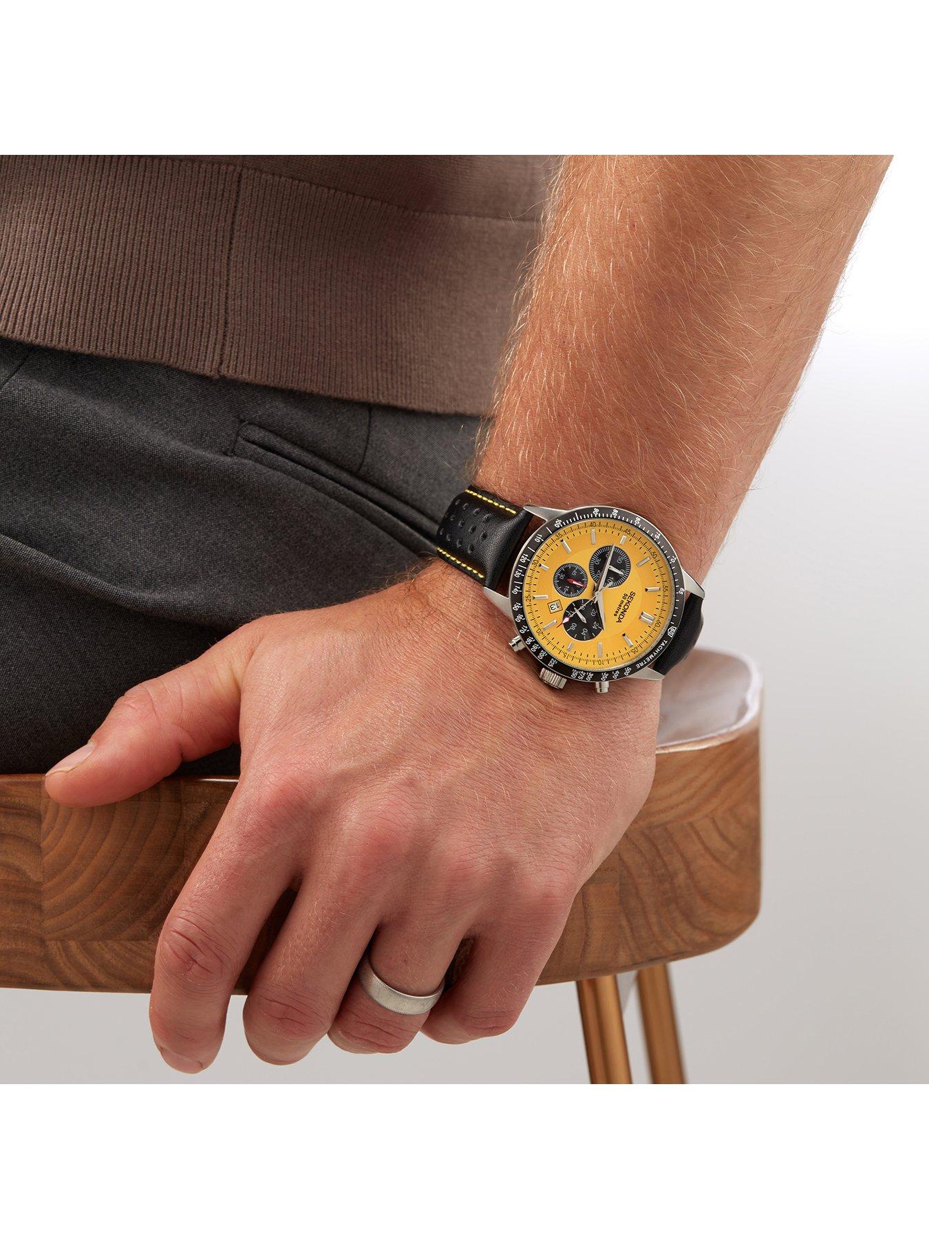 Sekonda mens watch yellow face sales