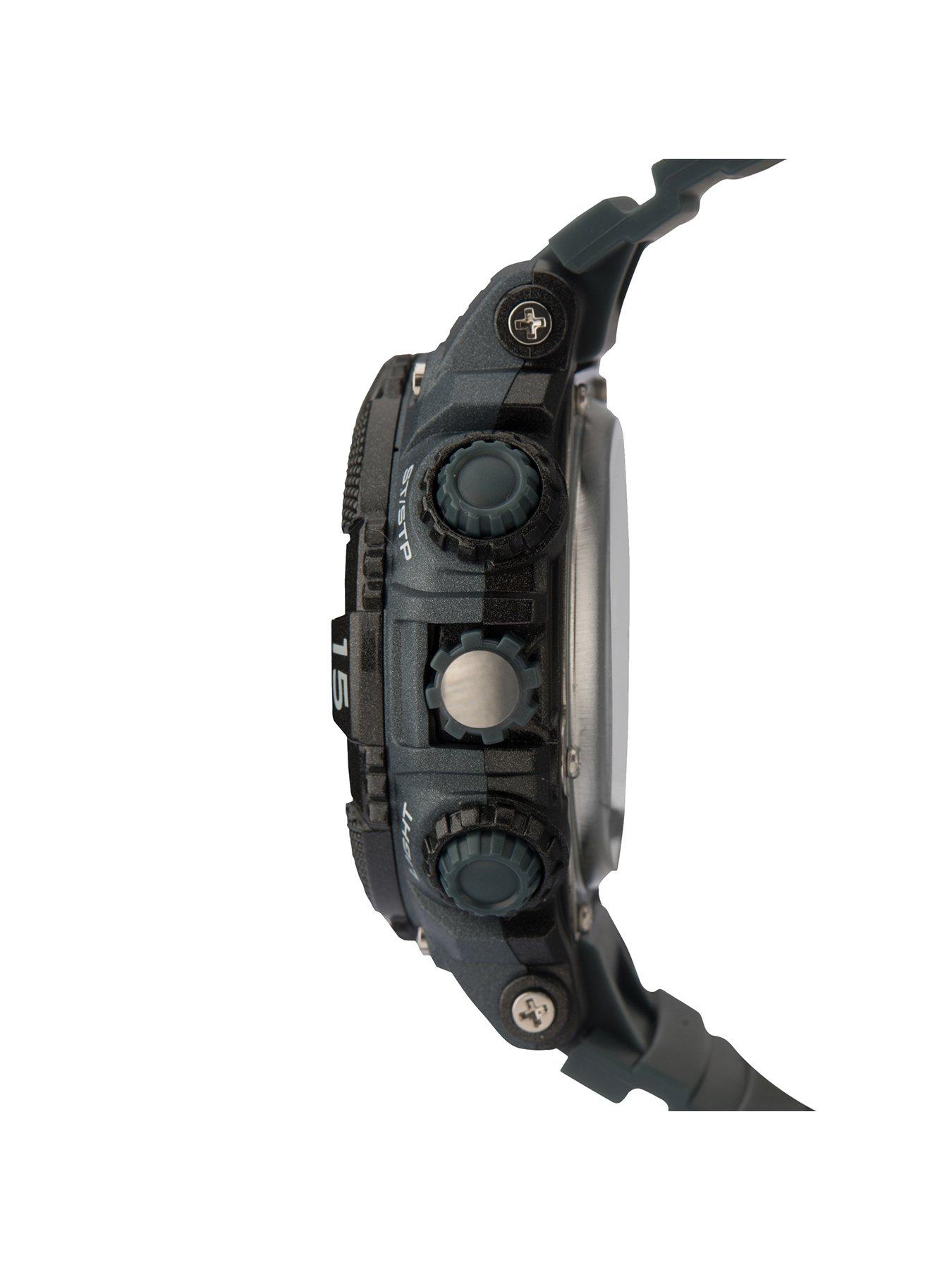  image of sekonda-mens-digital-grey-plastic-strap-with-grey-dial-watch
