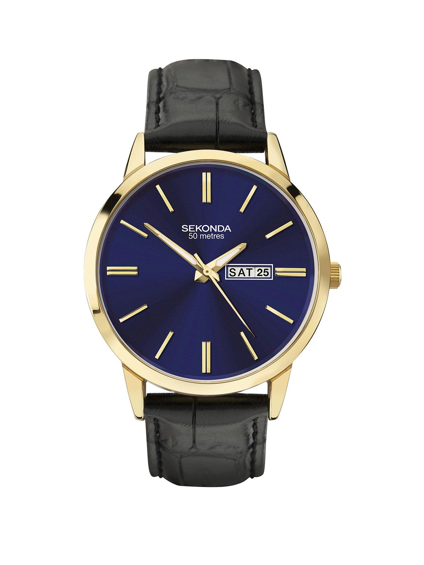 sekonda-mens-black-leather-upper-strap-with-blue-dial-watch