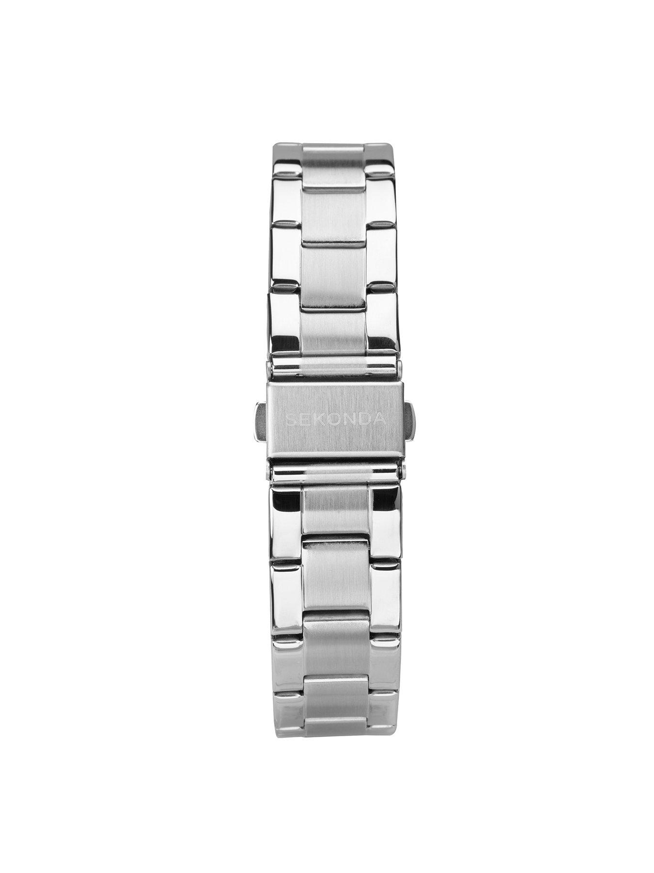  image of sekonda-mens-taylor-silver-stainless-steel-bracelet-with-silver-dial-watch