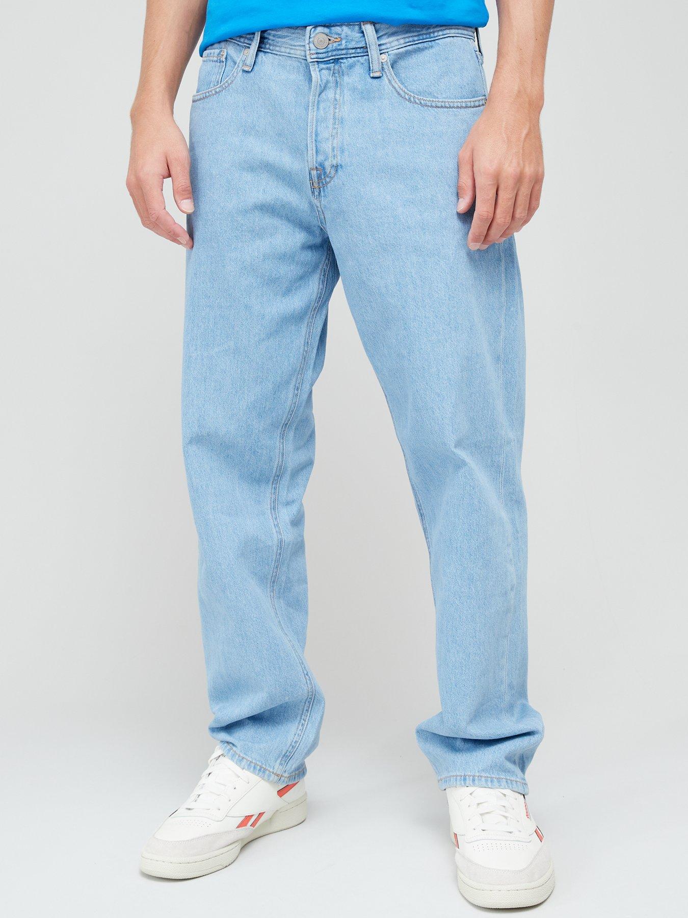 front image of jack-jones-eddie-loose-fit-jeans-light-wash