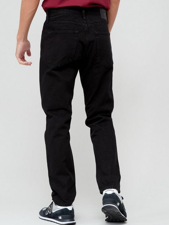 stillFront image of jack-jones-chris-relaxed-fit-jeans-black