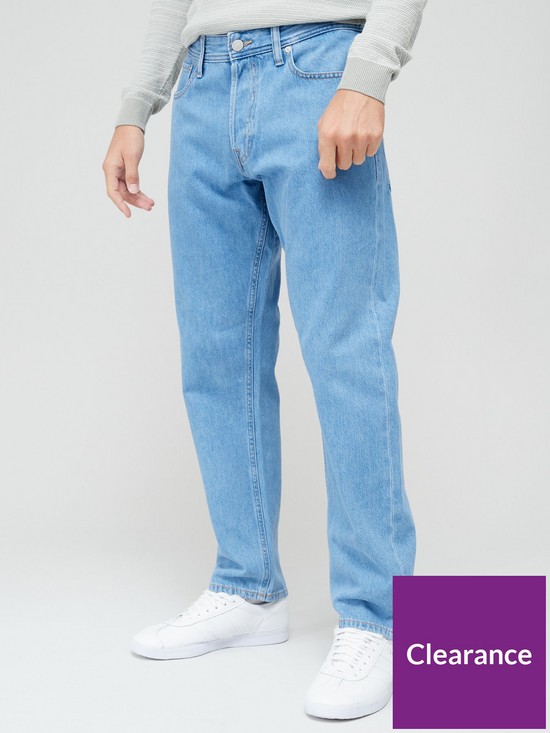 front image of jack-jones-chris-relaxed-fit-jeans-light-wash