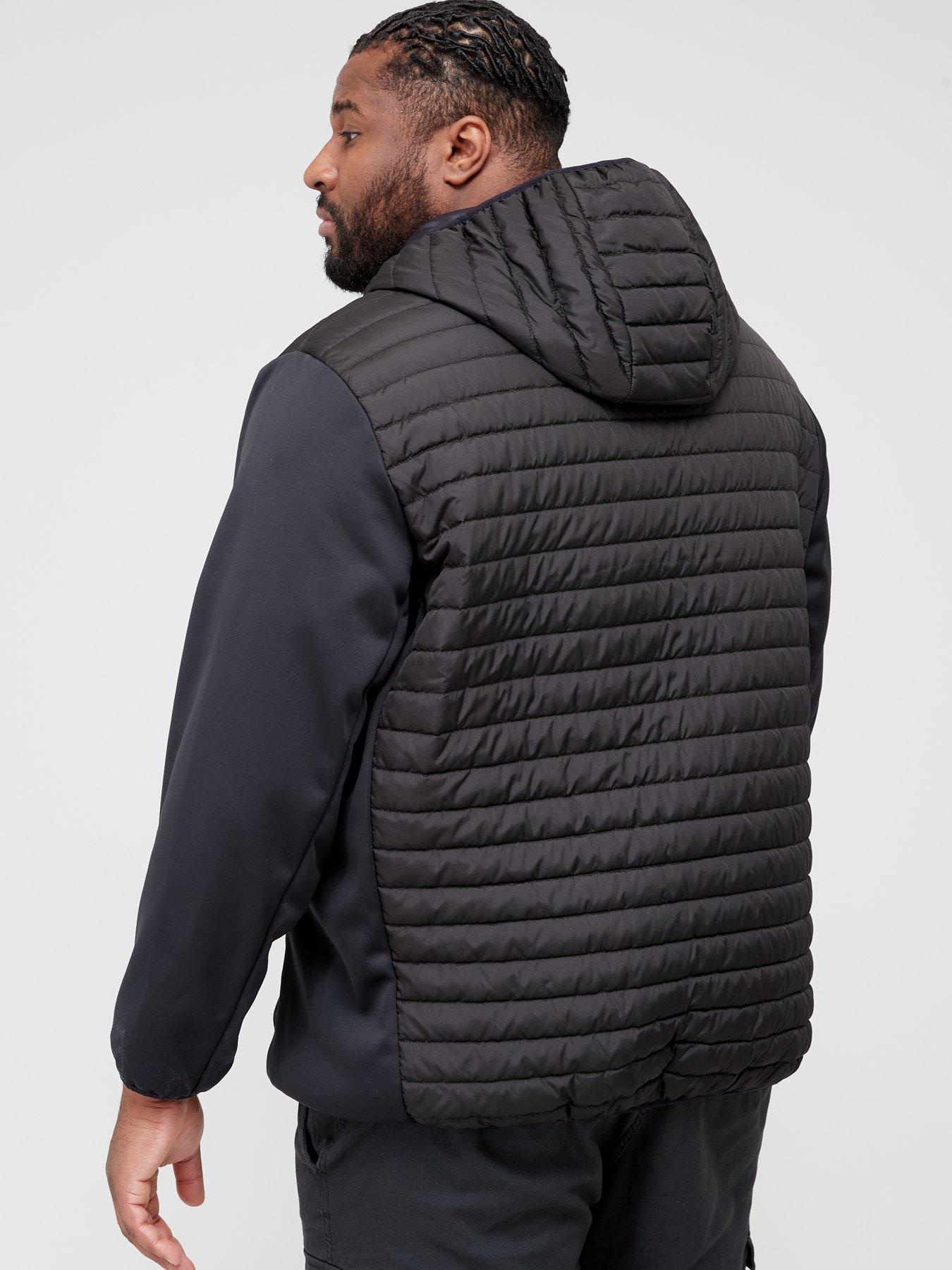 stillFront image of jack-jones-big-amp-tall-plus-hybrid-padded-jacket-blacknbsp