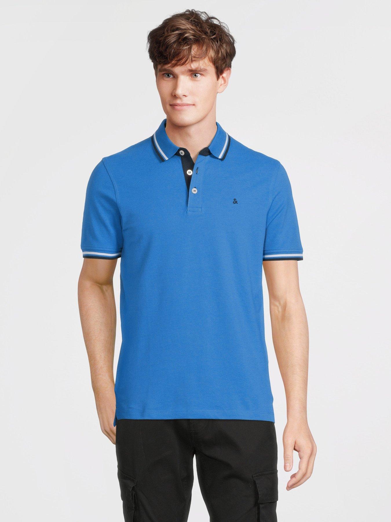 Jack & Jones Paulos Polo Shirt - Blue | littlewoods.com