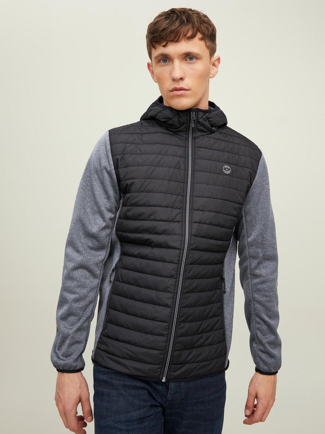 undefined Lightweight Quilted Hybrid Jacket - Black