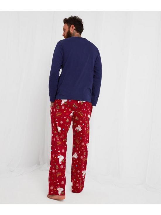 stillFront image of joe-browns-festive-family-mens-pyjamas-navy