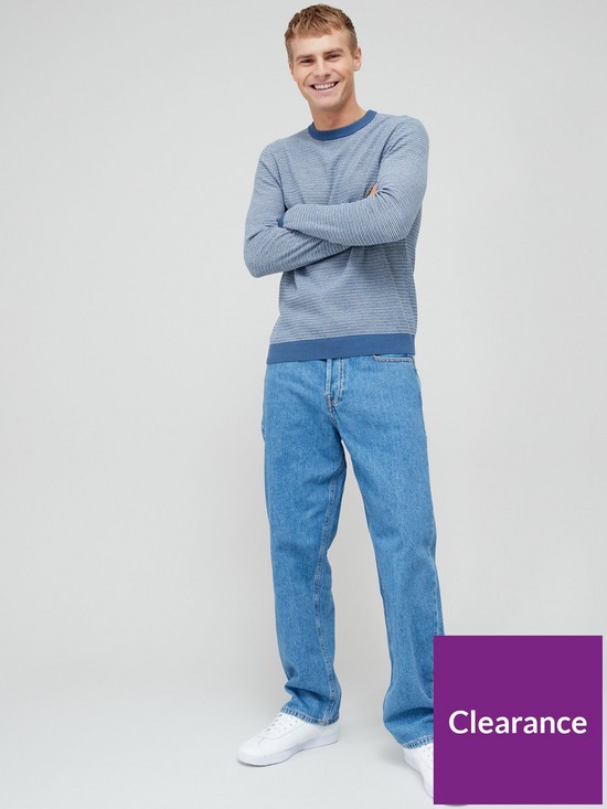 front image of jack-jones-eddie-loose-fit-jeans-stonewash