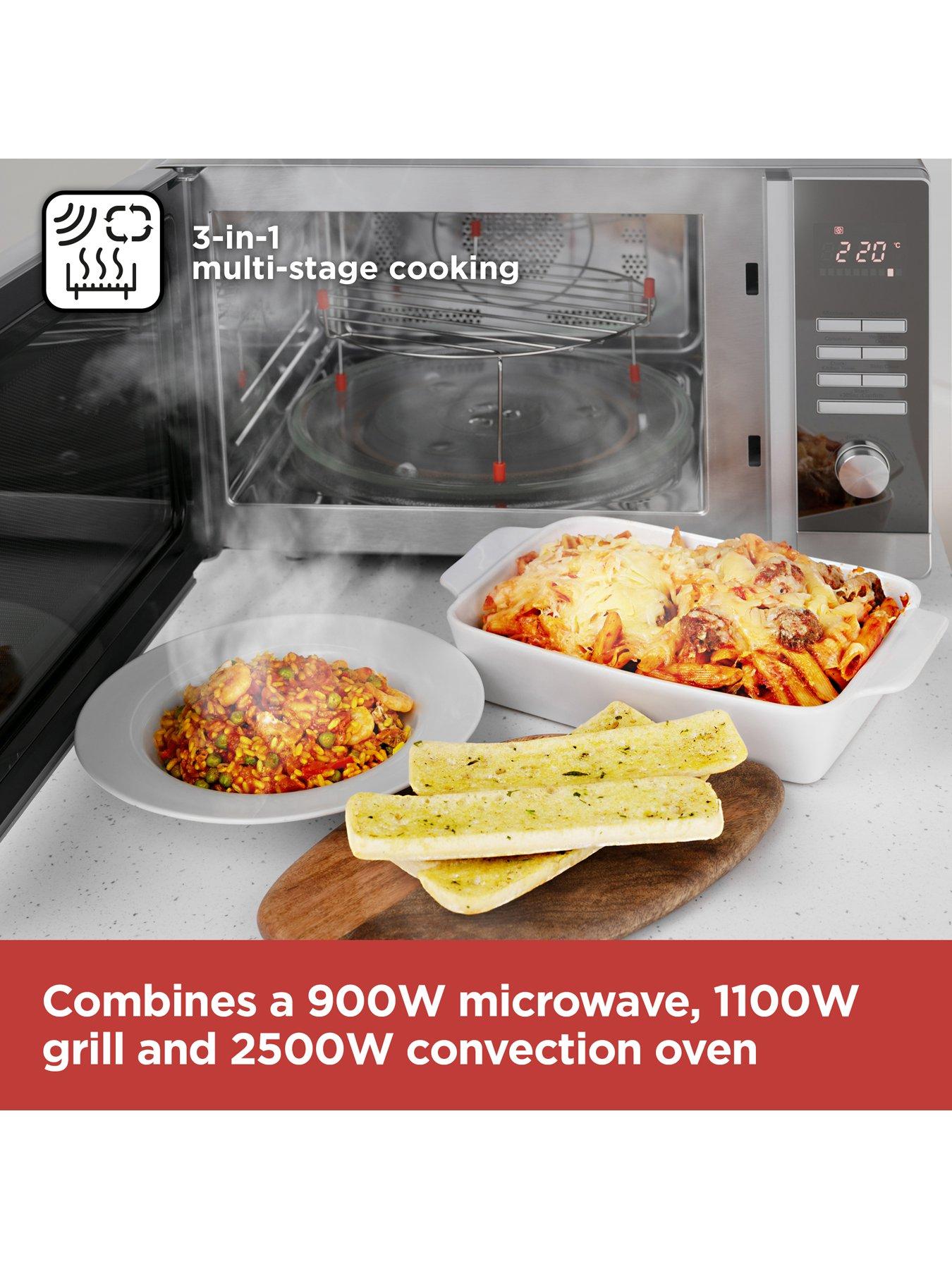 Image 3 of 6 of Black & Decker 30-Litre Combination Microwave with Grill and Convection Oven, Silver, BXMZ24038GB